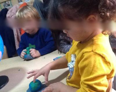 making play doh planets